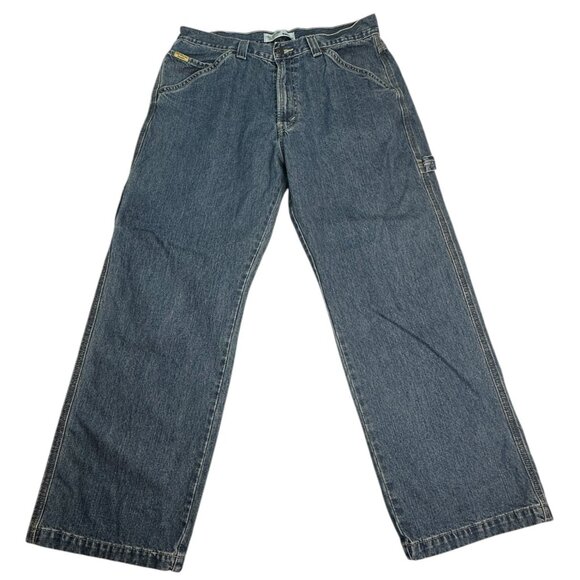 Levi Strauss Signature Workwear Mens Denim Jeans Relaxed Fit Size 34 x 30 - Picture 2 of 15